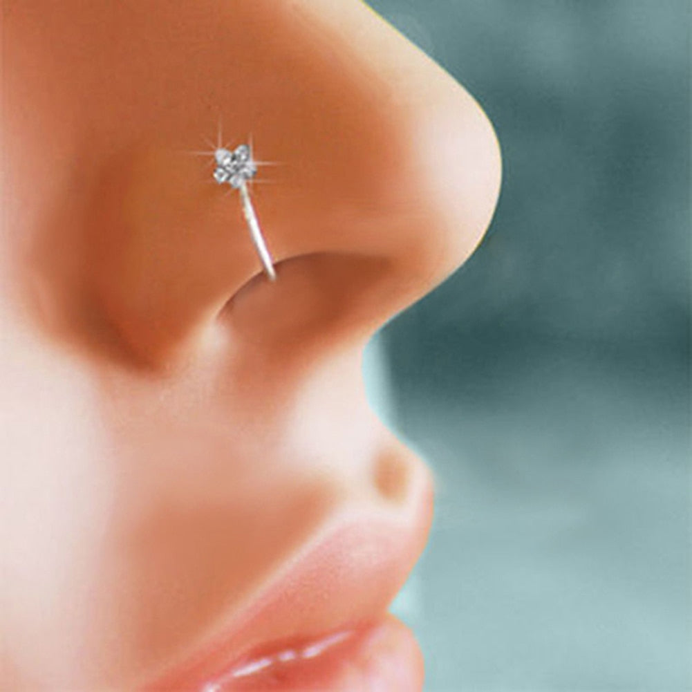 Crystal Nose Ring by JeweluxGems