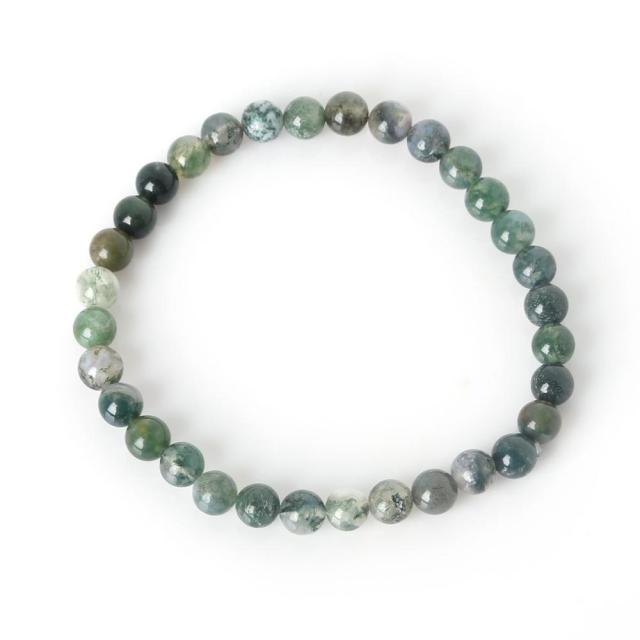 Green Beaded Bracelet by JeweluxGems