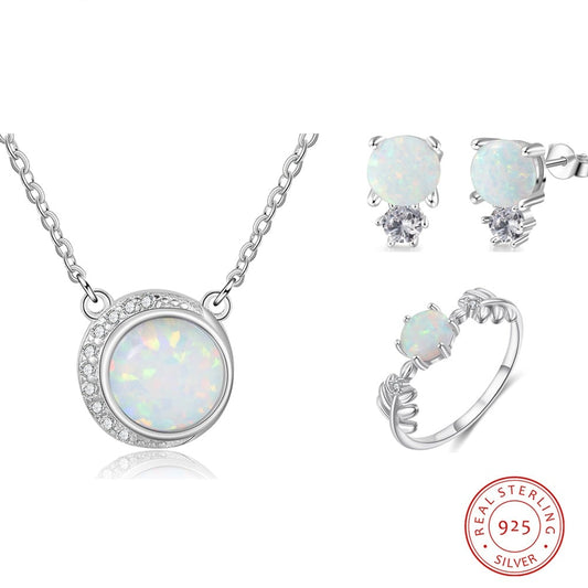 Moonstone 925 Sterling Silver Bridal Jewelry Sets by JeweluxGems